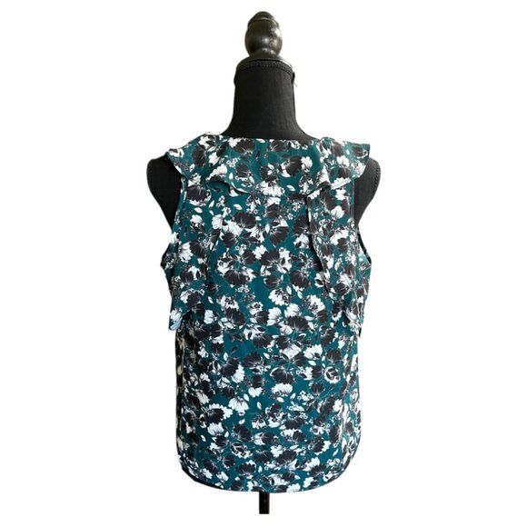 Parker Everglade Phlox Green Floral Blouse (NWT) - Picture 6 of 9